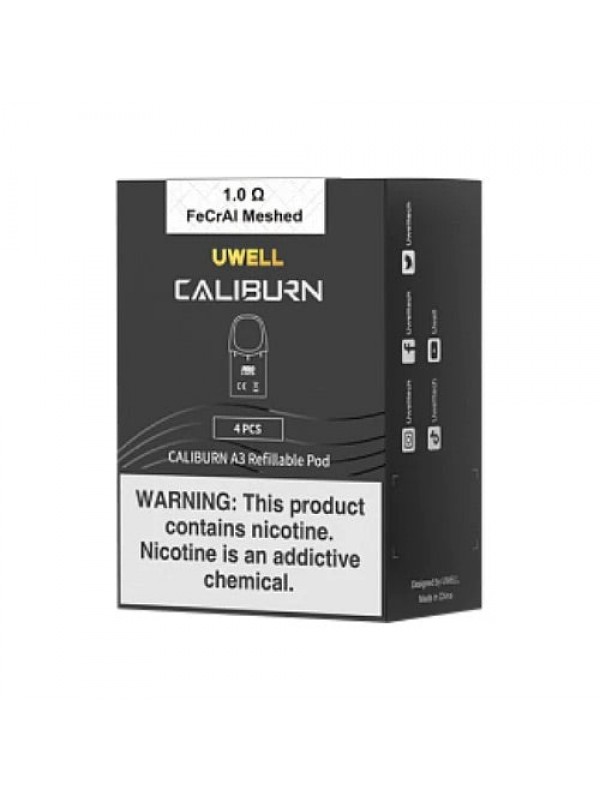 Uwell Caliburn A3 Replacement Pods 1.0ohm [4pk]