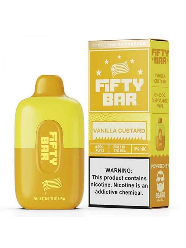 Beard Fifty Bar [6500 PUFFS] - Vanilla Custard