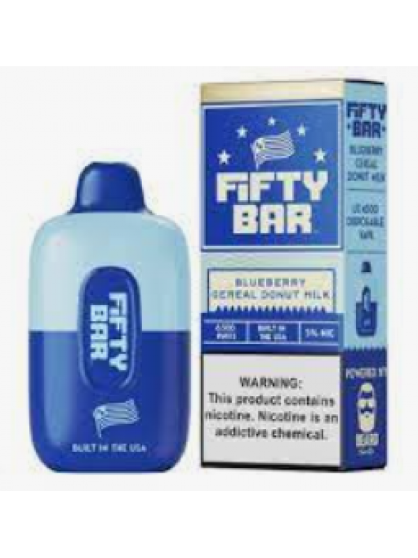 Beard Fifty Bar [6500 PUFFS] - Blueberry Cereal Do...