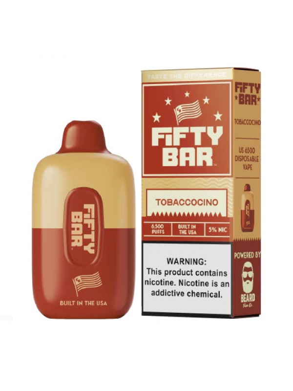 Beard Fifty Bar [6500 PUFFS] - Tobaccocino