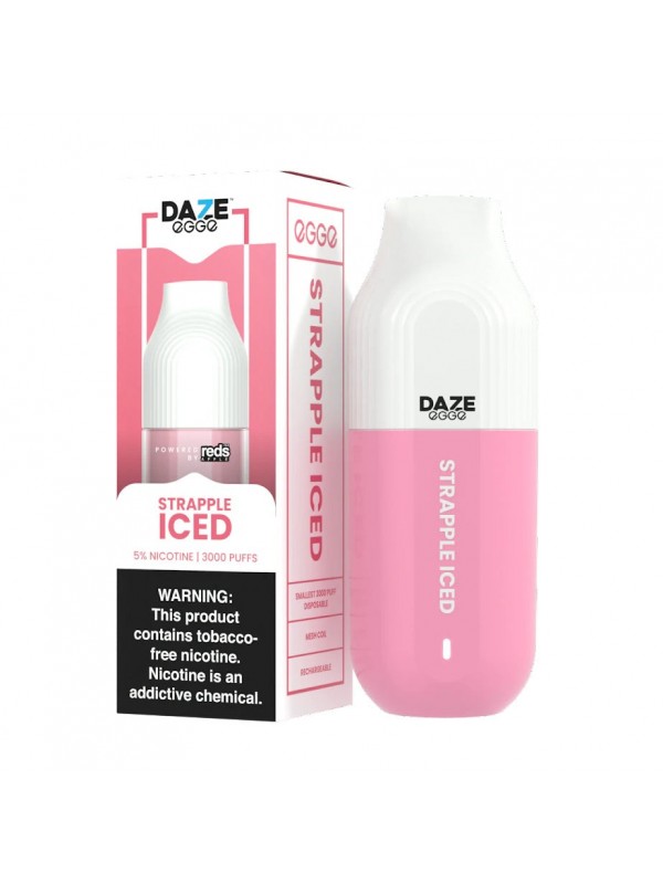 7 Daze Egge Disposable - Strapple Iced [3000 puffs...