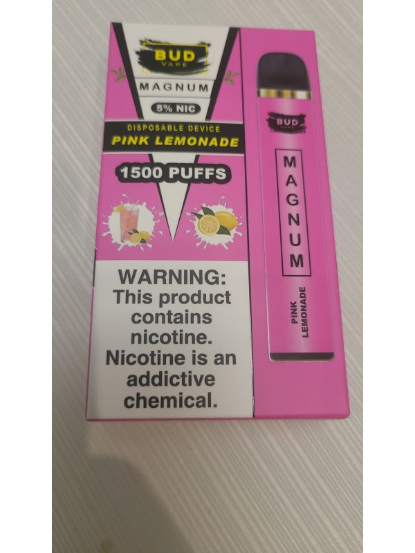 Bud Vape Magnum [Dual Coil] - 1500 Puffs - Pink Lemonade [CLEARANCE]