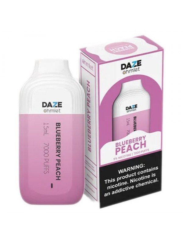 7 Daze Ohmlet Disposable - Blueberry Peach [7000 p...