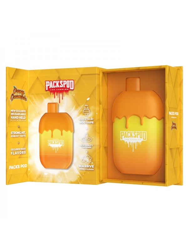 Packspod Disposables [5000 puffs] - Orange Creamsicle