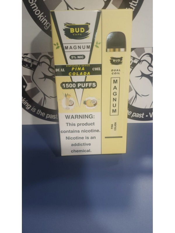 Bud Vape Magnum [Dual Coil] - 1500 Puffs - Pina Colada [CLEARANCE]