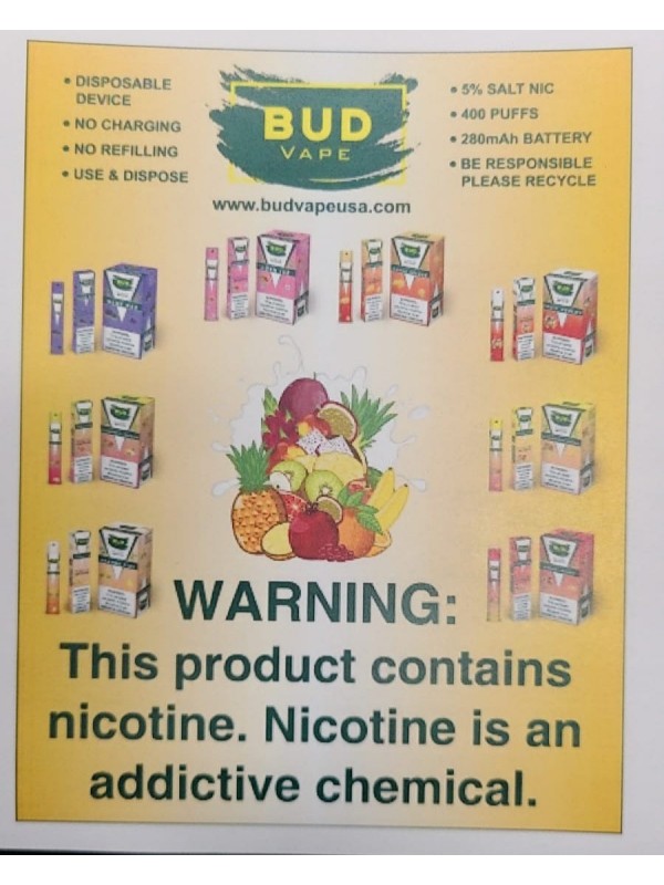 Bud Vape Disposables - Strawberry Cucumber [CLEARANCE]